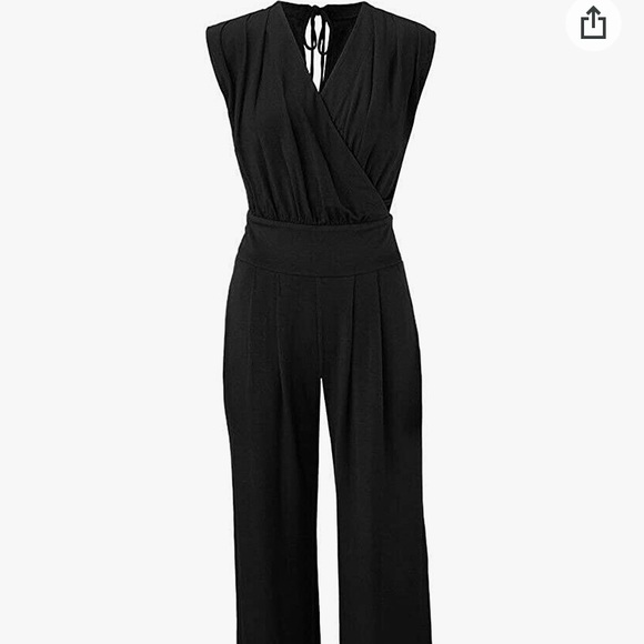 CAbi Downtown jumpsuit-black- fits like a size 4 - Picture 1 of 8